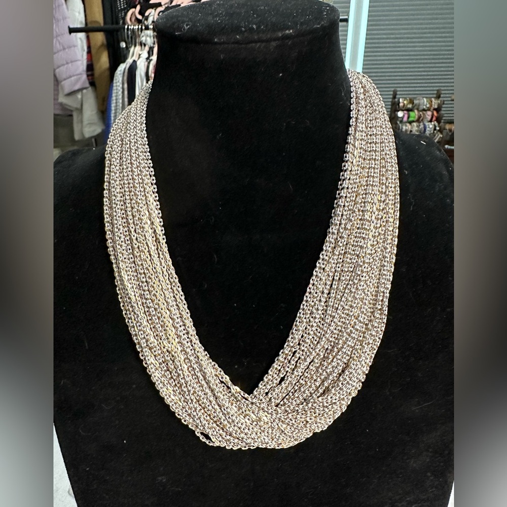 Cara of New York Elegant Silver Multi-Strand Necklace